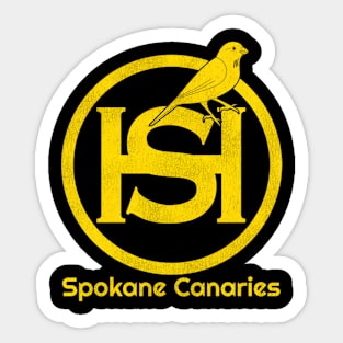 Spokane Canaries Hockey Team Sticker